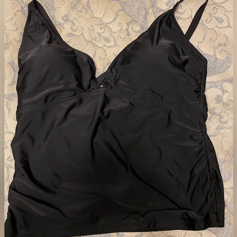 Old Navy Black Tankini Swim Top